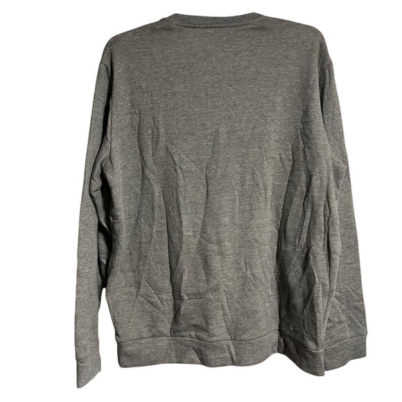 Adidas Golf Logo Crewneck Sweatshirt Mens XL Gray Cotton Blend Casual Pullover - Picture 2 of 6